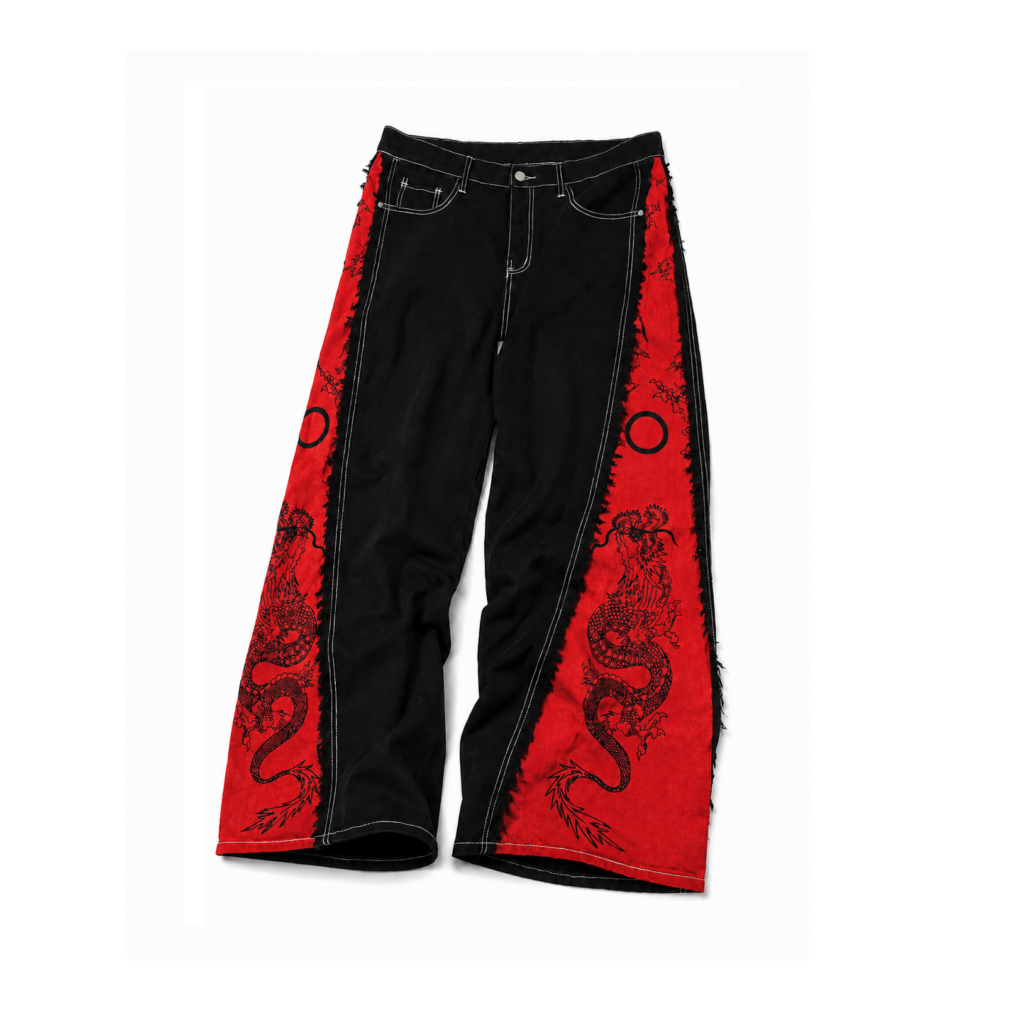 Home crimson edge baggy jeans